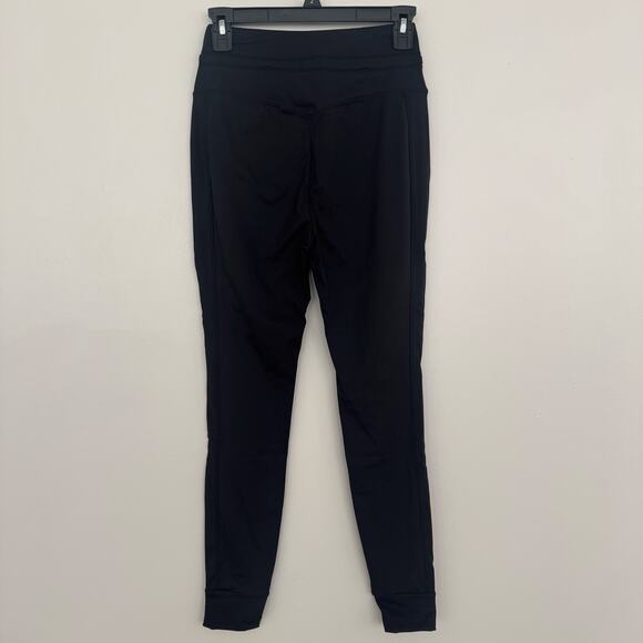 Halara High Waisted Drawstring Side Pocket Full Length Joggers in Black - Picture 6 of 8